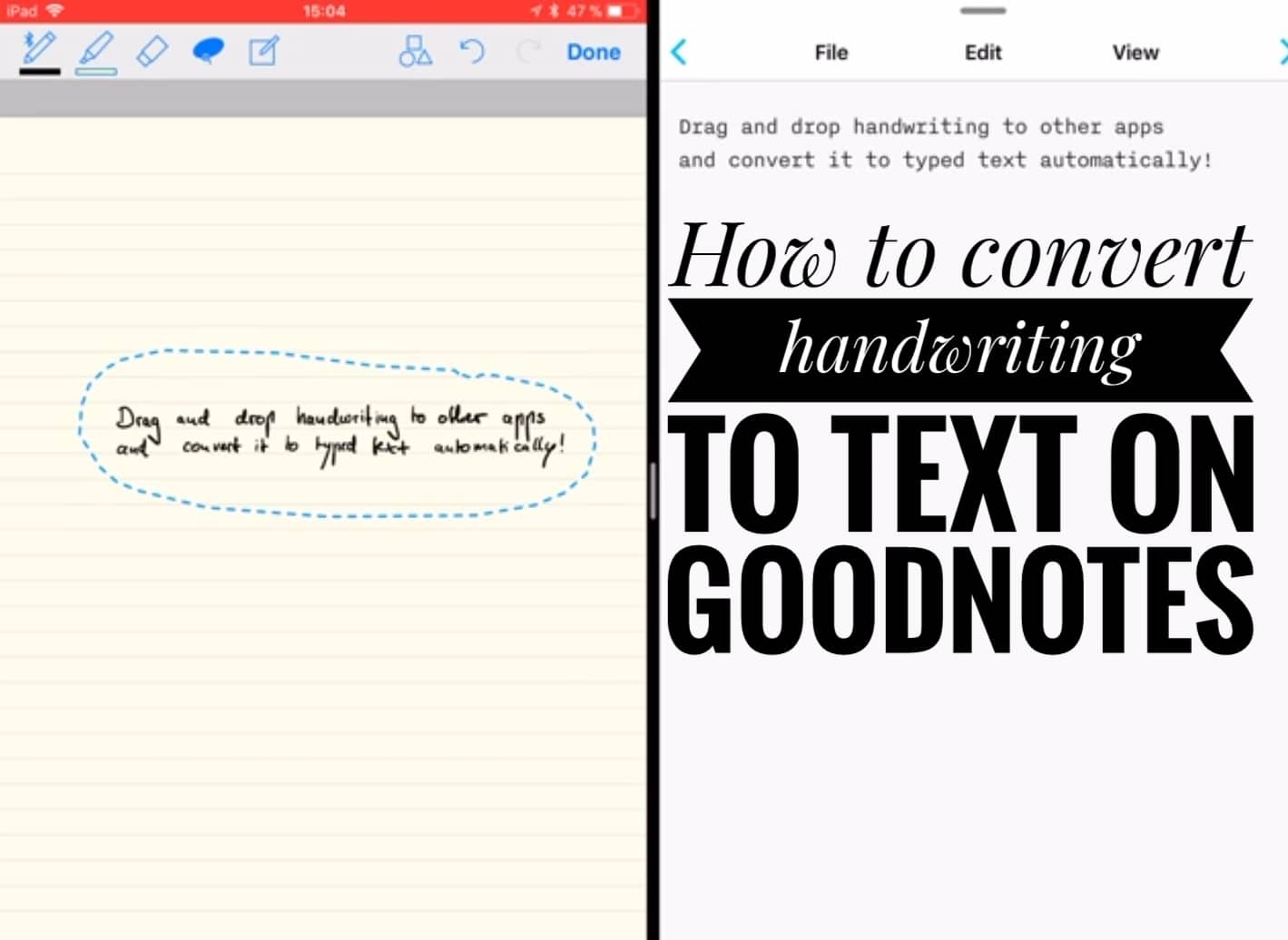 How To Convert Handwriting To Text On Goodnotes 2023 